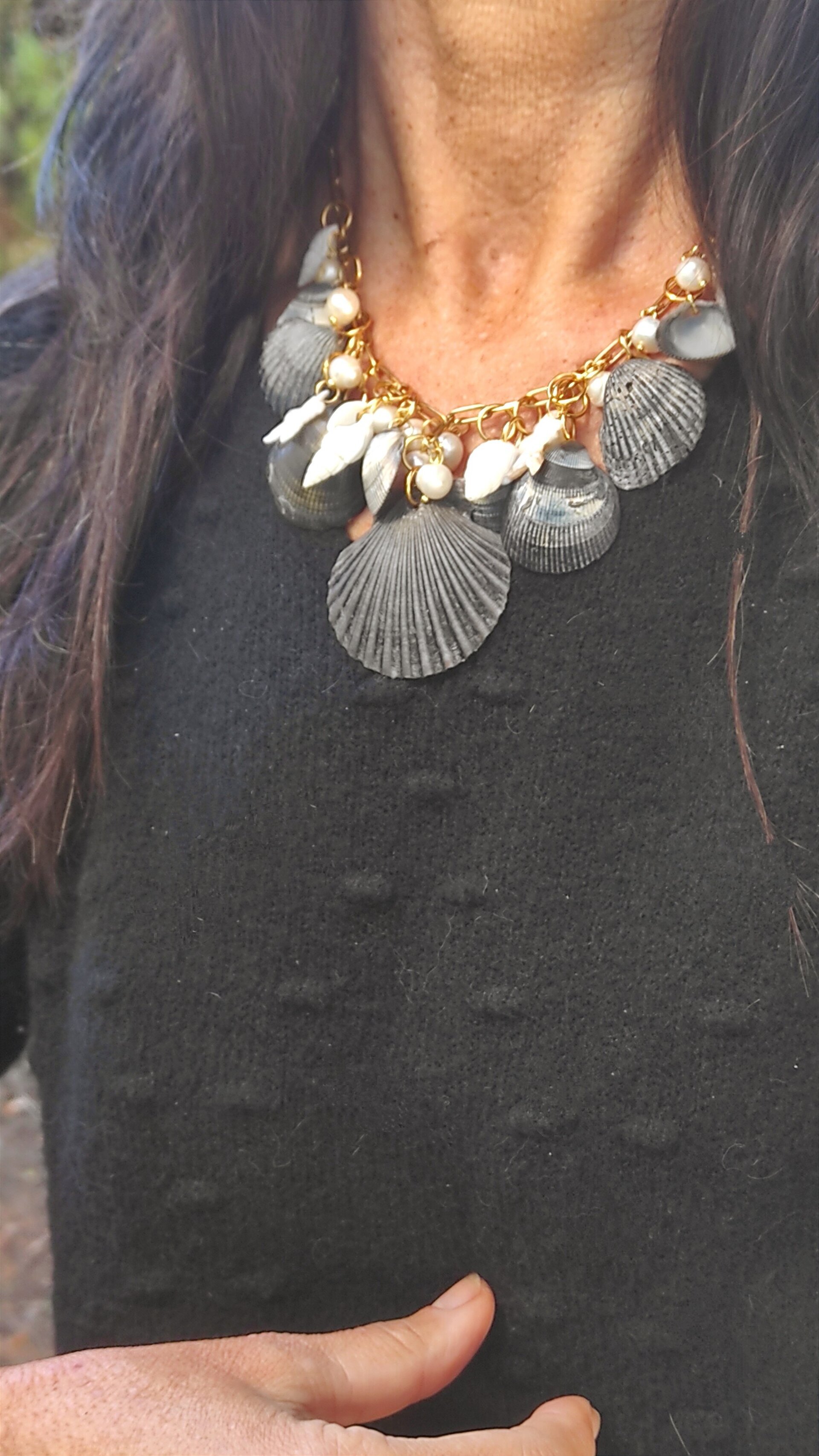 Collar de cochas marinas grises - 7