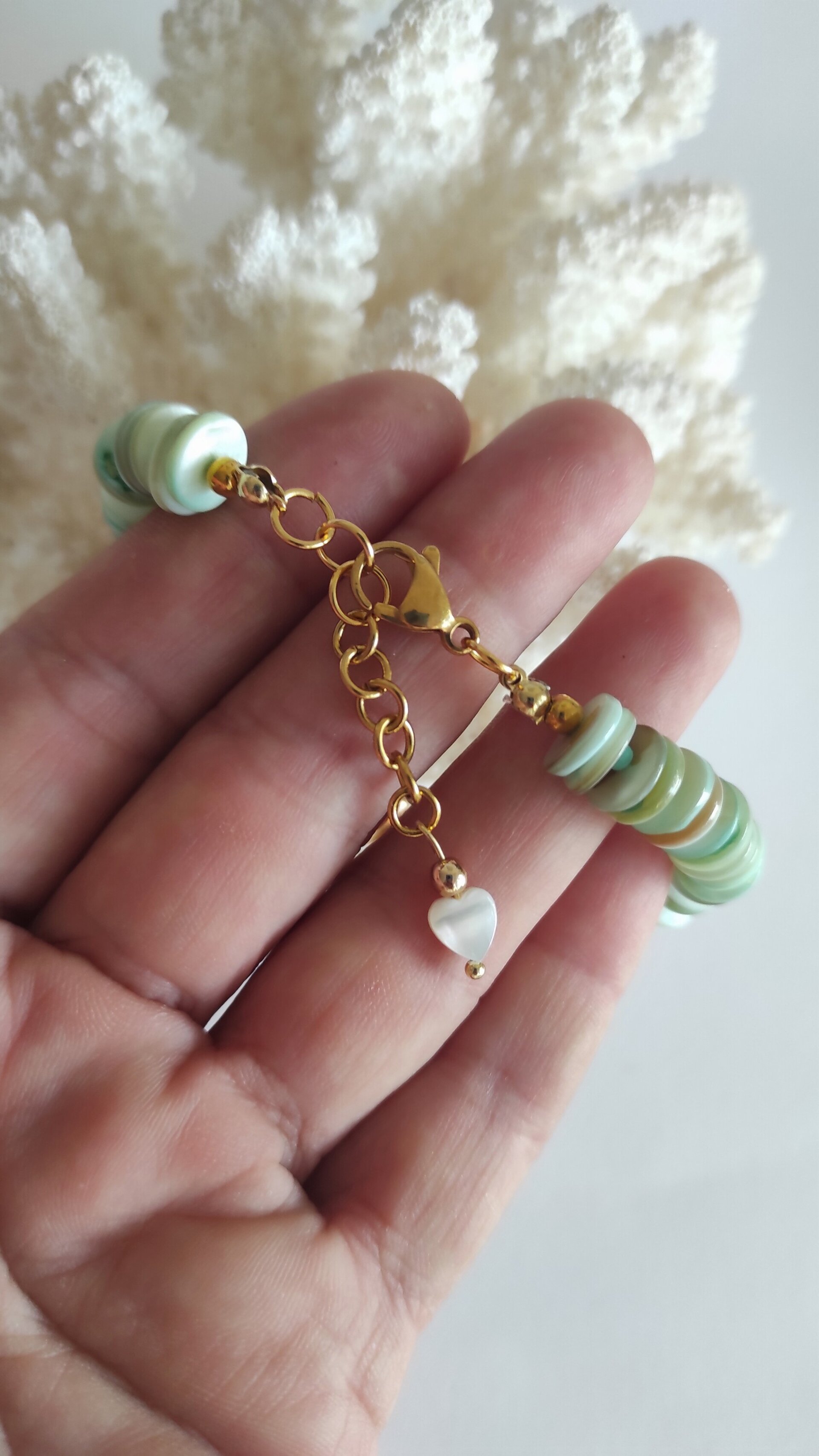Pulsera nácar y perla natural - 6